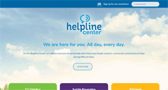 Desktop Screenshot of helplinecenter.org
